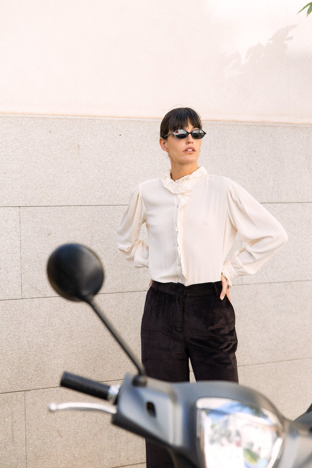Blusa Amelie Volante Crudo Shirts & blouses IPA BRAND 