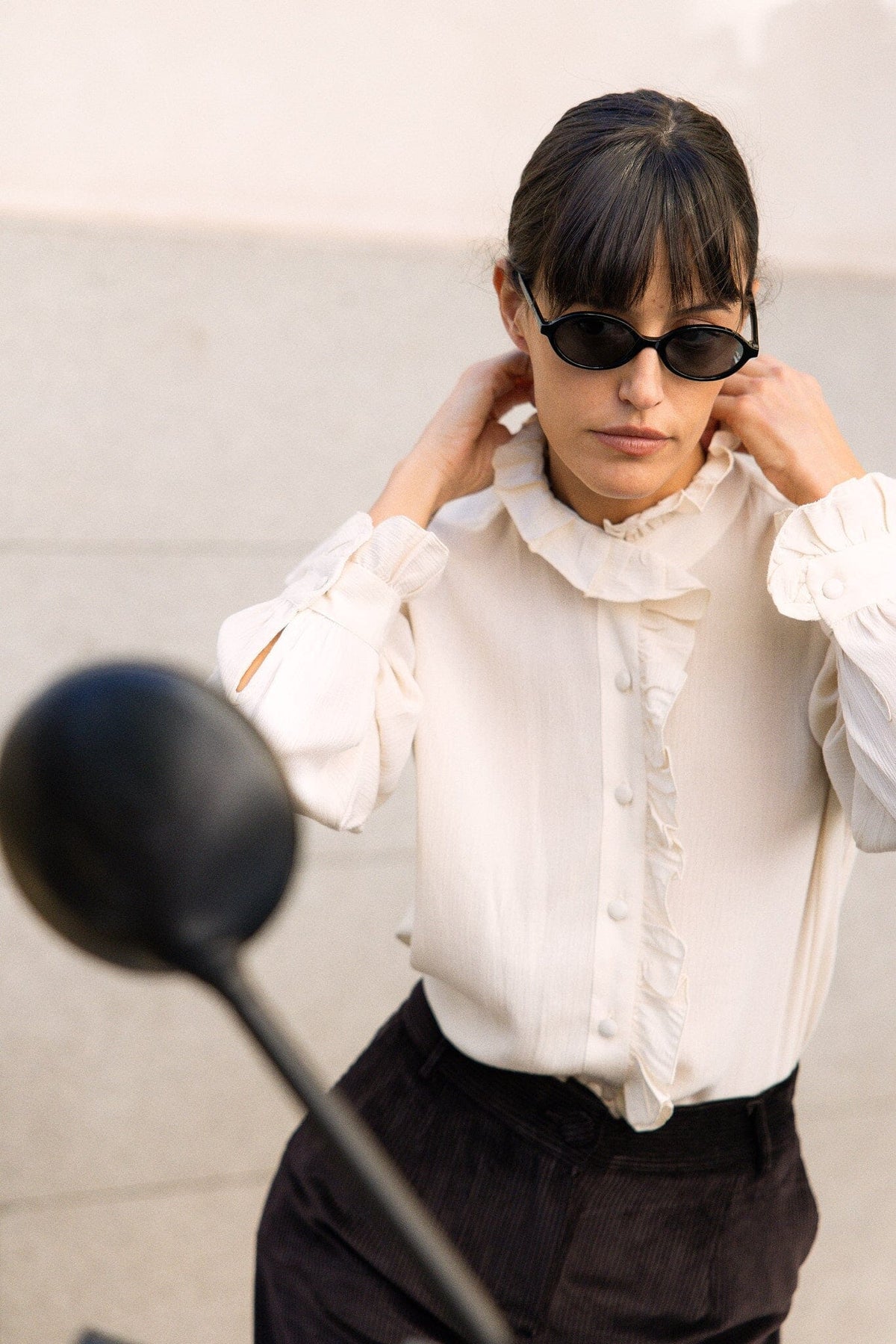 Blusa Amelie Volante Crudo Shirts & blouses IPA BRAND 