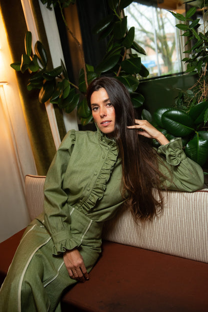 Blusa Aries Verde Volante Shirts & Blouses IPA BRAND 