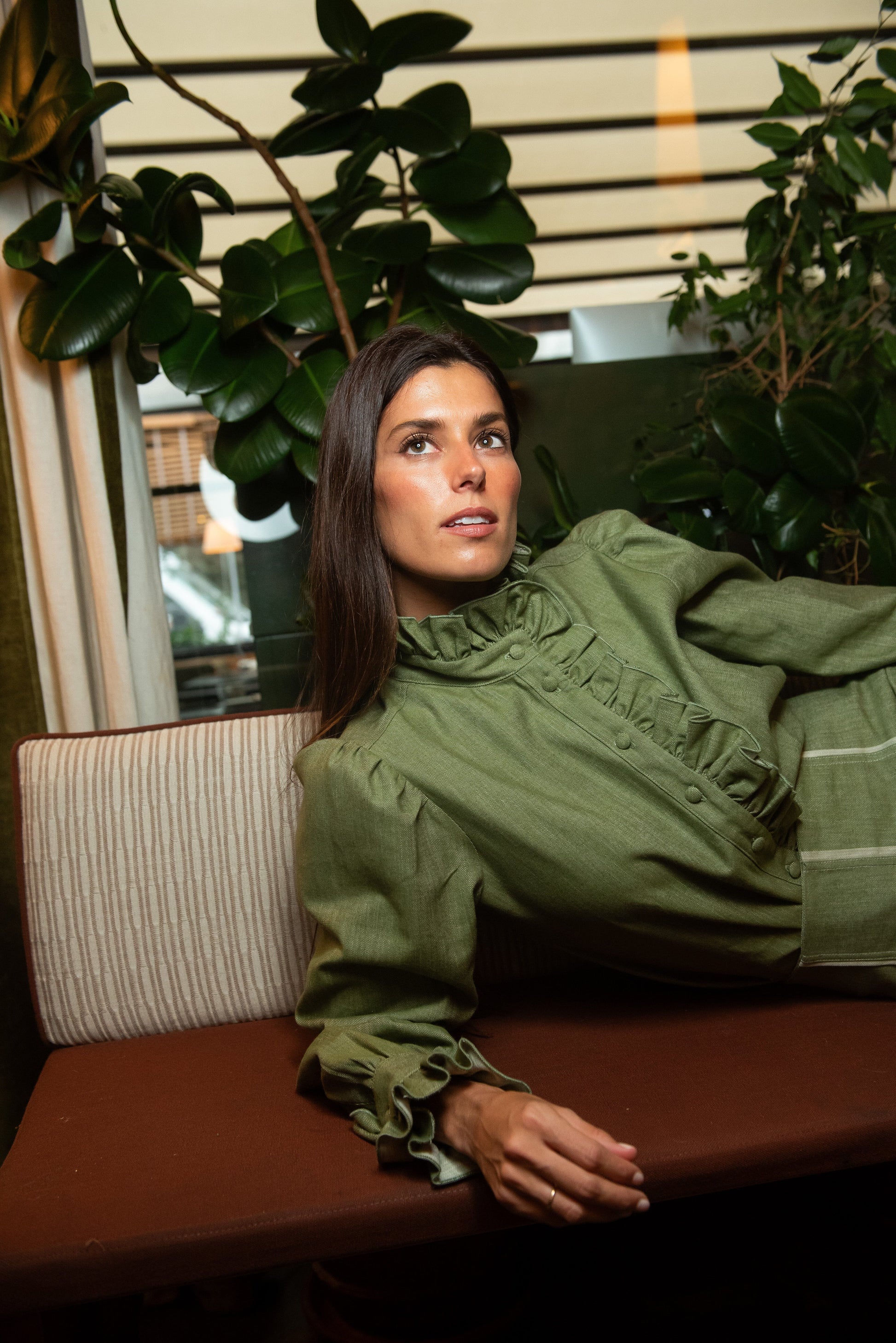 Blusa Aries Verde Volante Shirts & Blouses IPA BRAND 