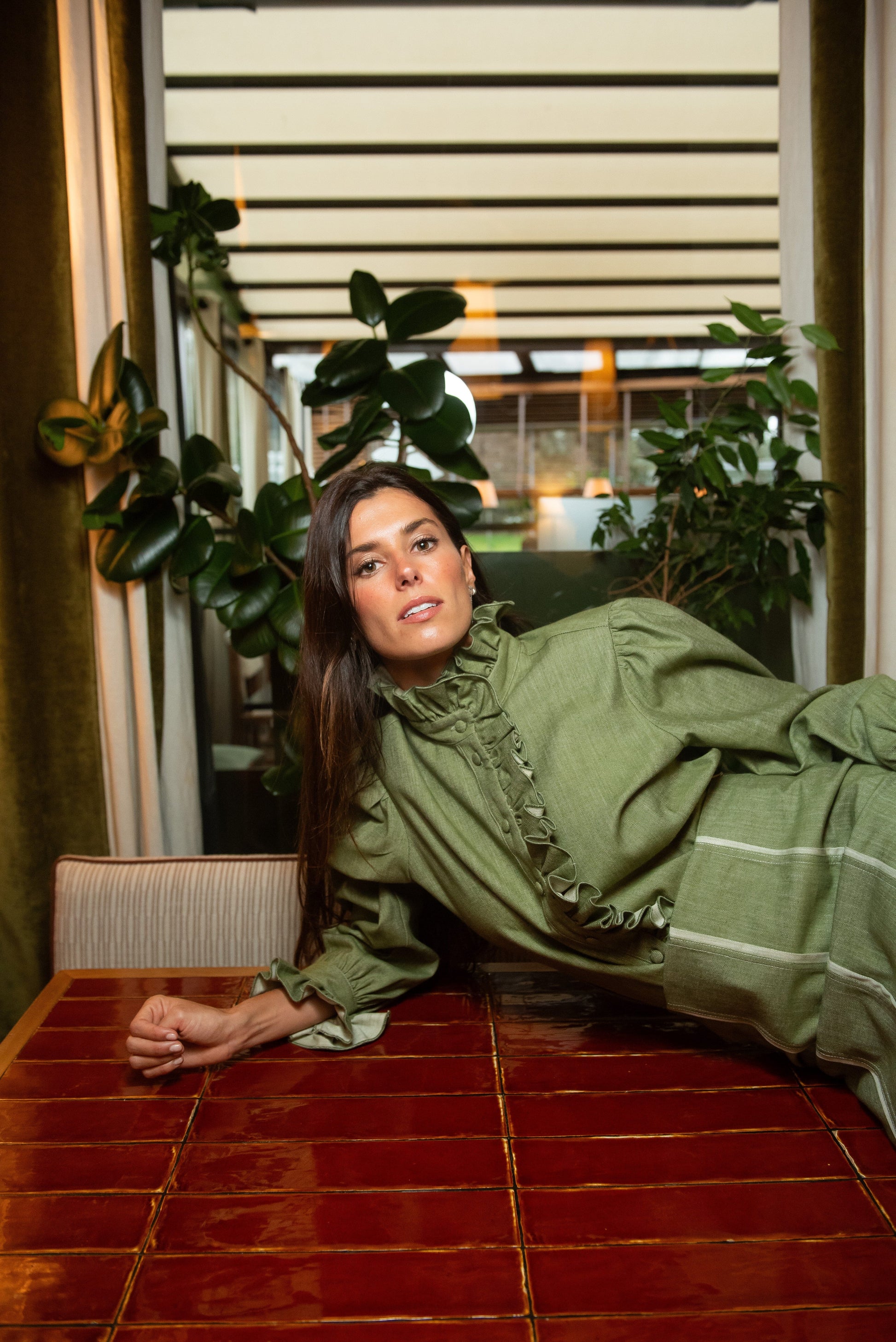 Blusa Aries Verde Volante Shirts & Blouses IPA BRAND 