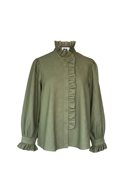 Blusa Aries Verde Volante Shirts & Blouses IPA BRAND 