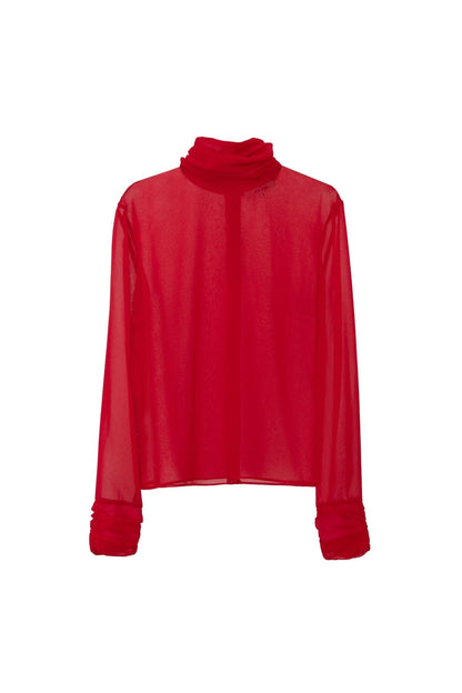 Blusa Crystal rojo Camisas Julise Magon 