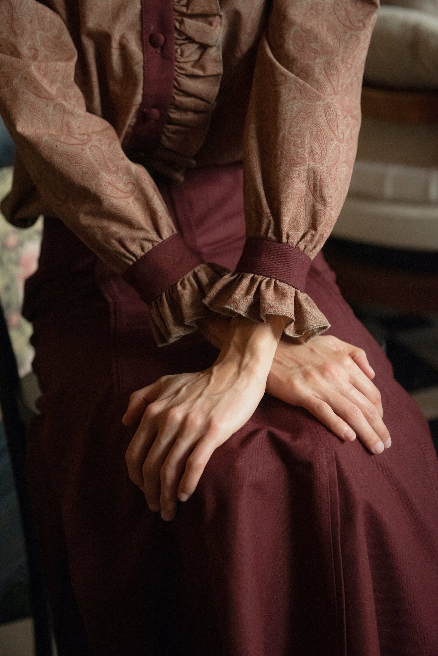 Blusa Eiger Burdeos Volante IPA BRAND 