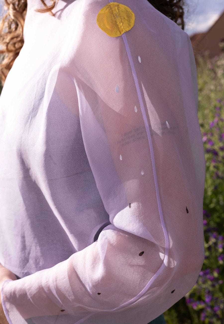 Blusa morada pintada Shirts & Blouses Luciana Estudio 