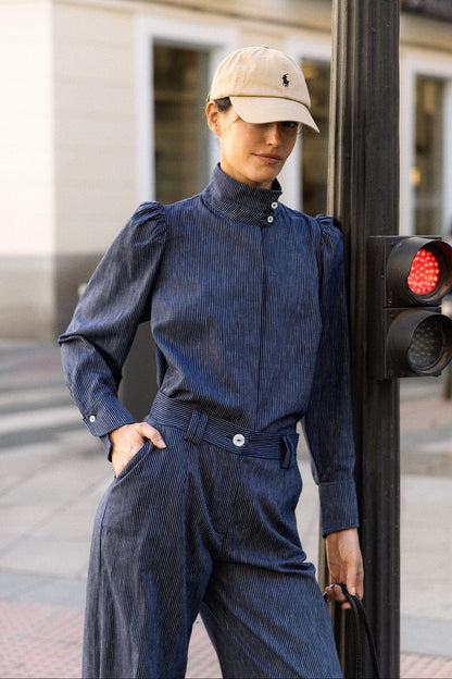 Blusa Rigot Azul Marino Blouses IPA BRAND 