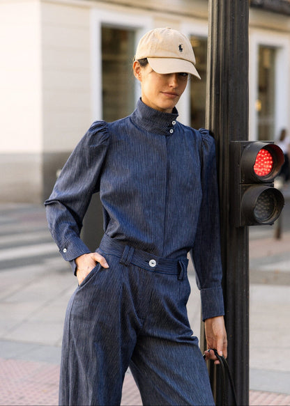 Blusa Rigot Azul Marino Shirts & blouses IPA BRAND 