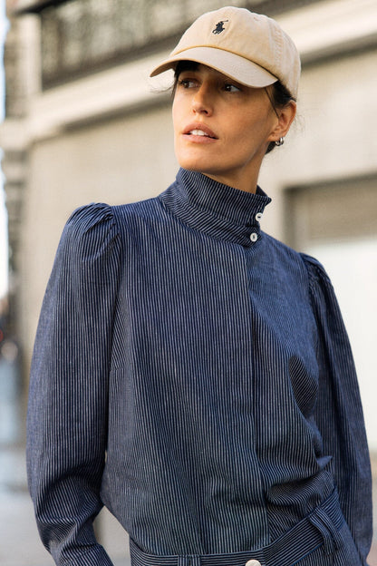 Blusa Rigot Azul Marino Shirts & blouses IPA BRAND 