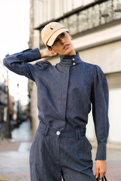Blusa Rigot Azul Marino Shirts & blouses IPA BRAND 