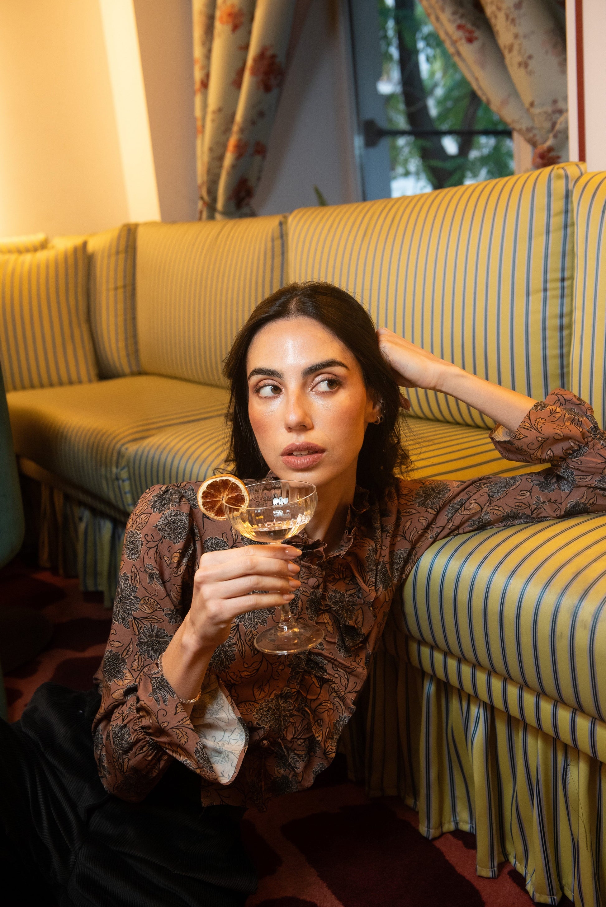 Blusa Toffe Estampado Marrón Shirts & Blouses IPA BRAND 