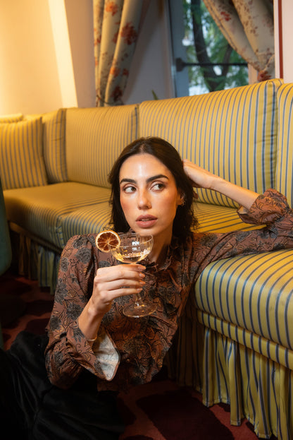 Blusa Toffe Estampado Marrón Shirts & Blouses IPA BRAND 