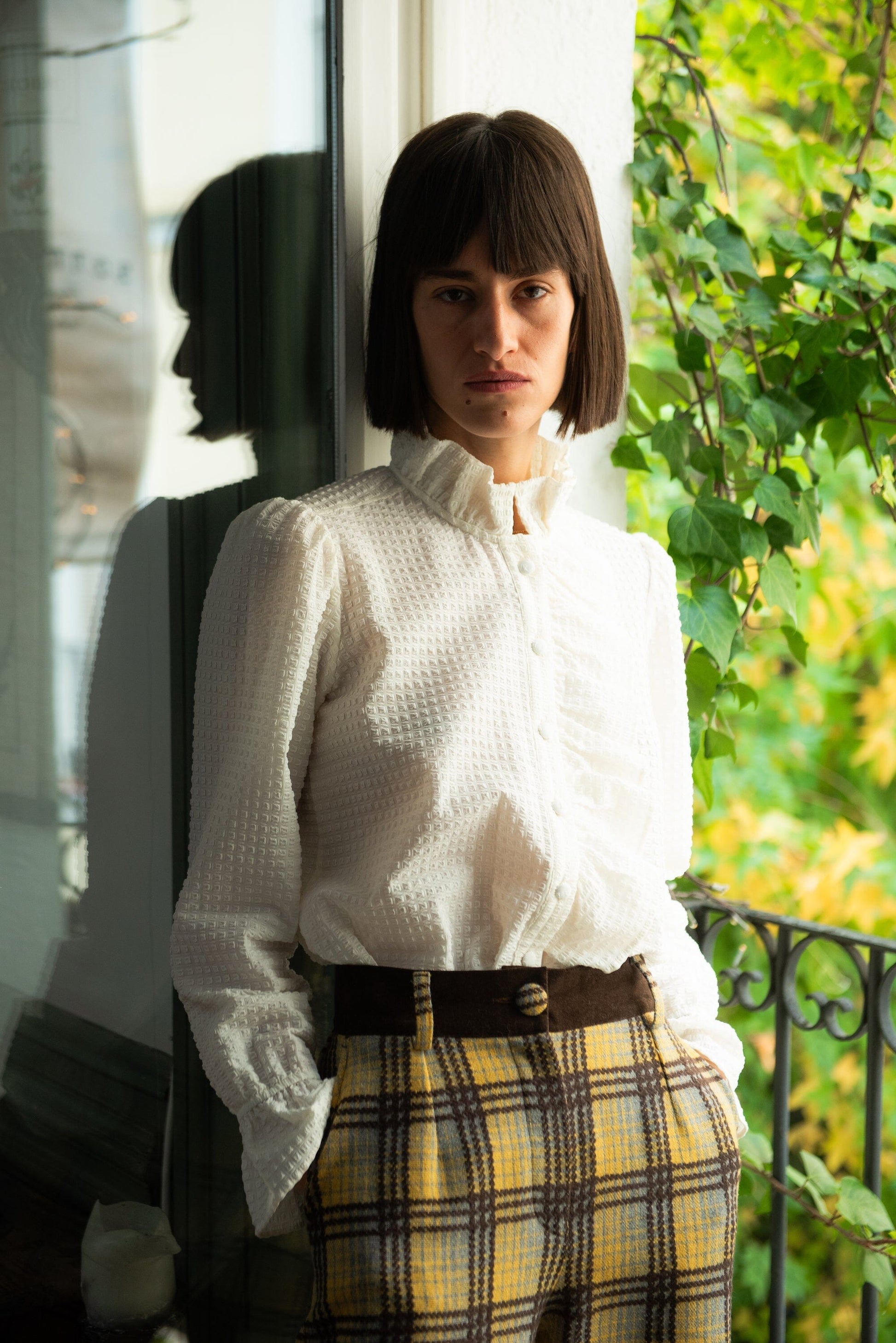 Blusa Valdora Volantes Blanca IPA BRAND 