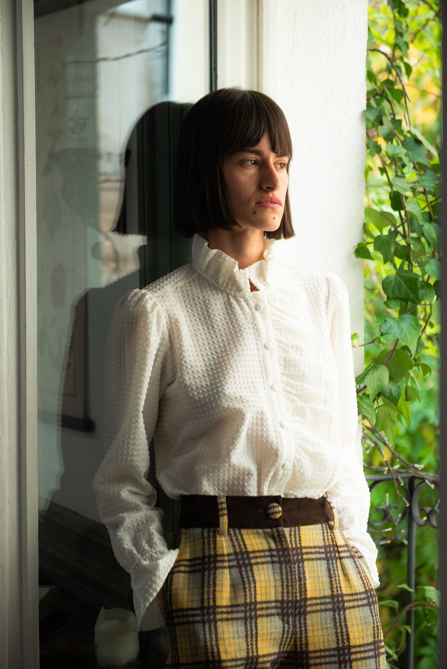 Blusa Valdora Volantes Blanca IPA BRAND 