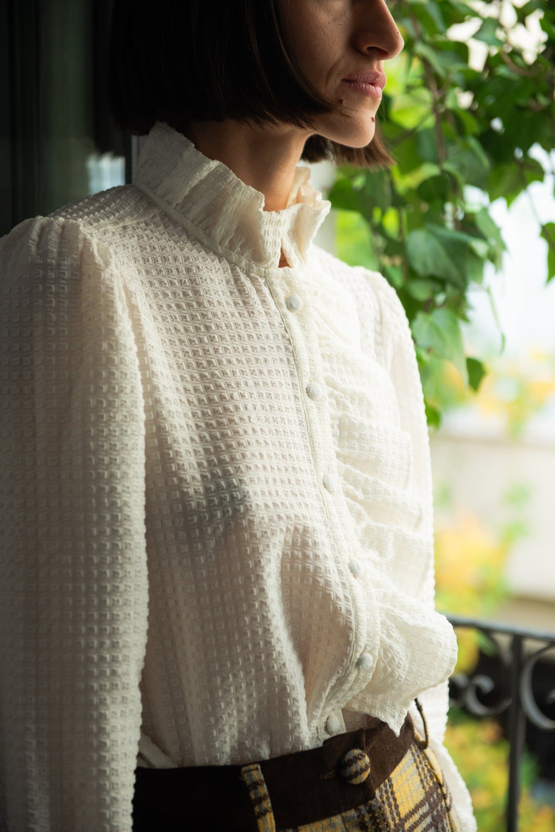 Blusa Valdora Volantes Blanca IPA BRAND 