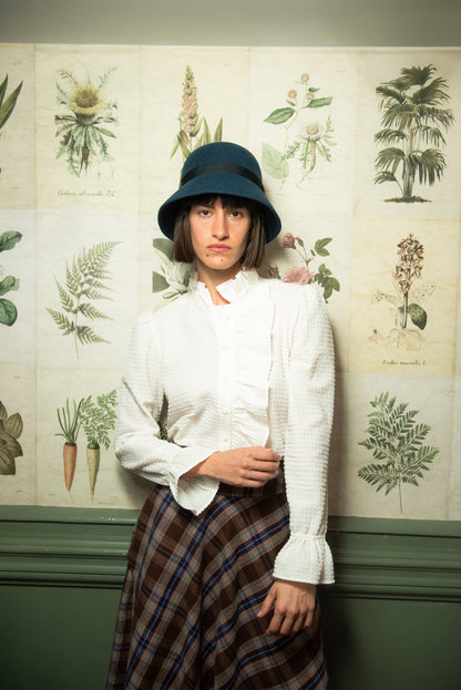 Blusa Valdora Volantes Blanca IPA BRAND 