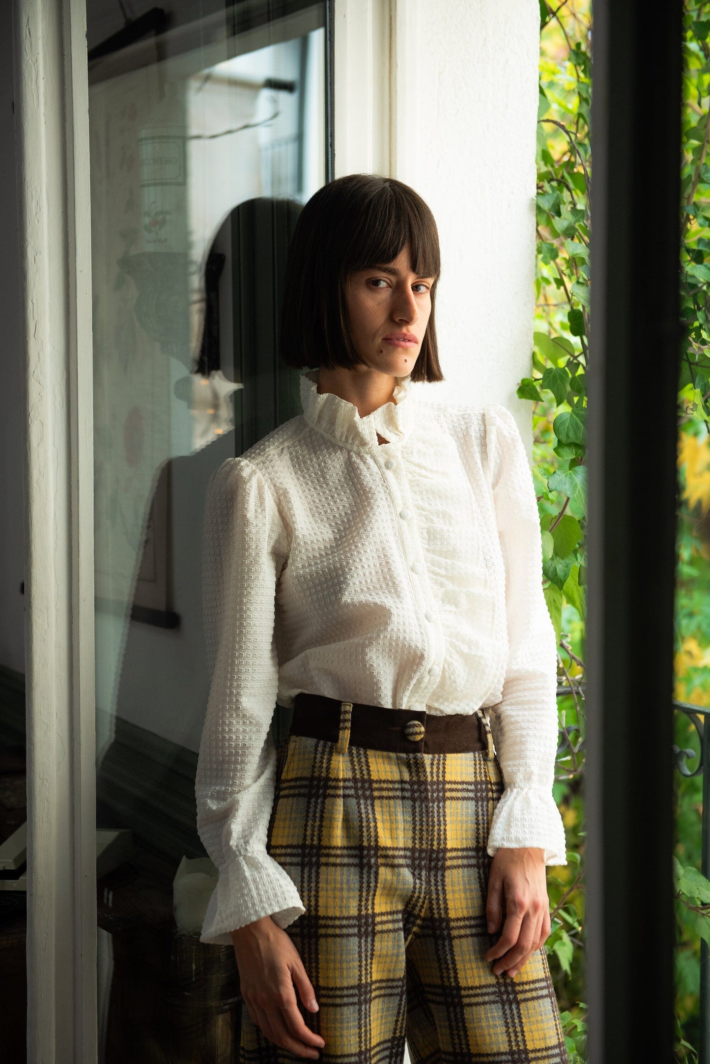 Blusa Valdora Volantes Blanca IPA BRAND 