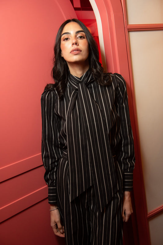 Blusa Warmth Rayas Blanco y Negro Shirts & Tops IPA BRAND 