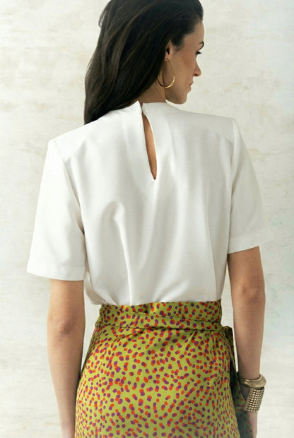 Bluseta Jimena Blanca Shirts & Blouses Julise Magon 