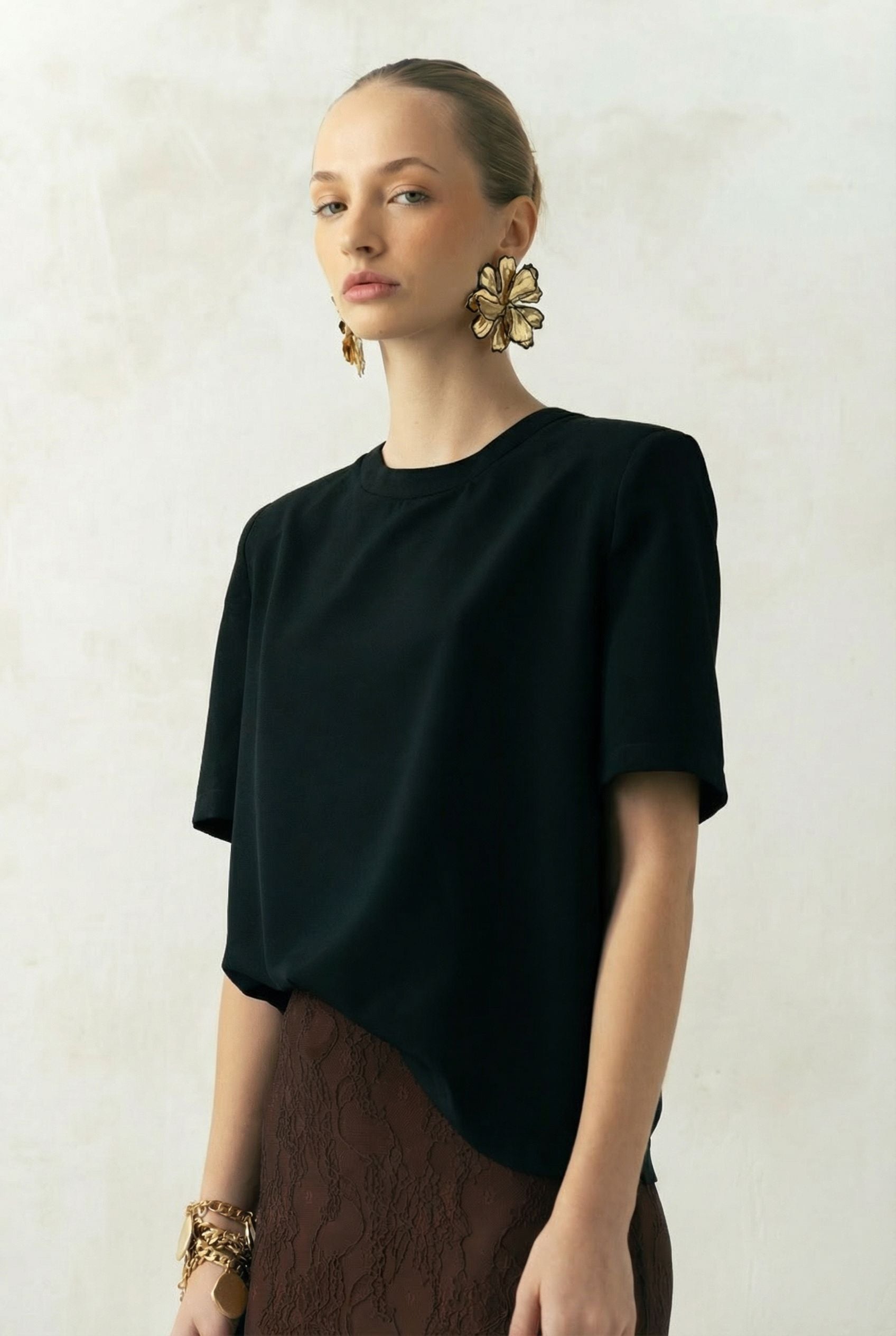 Bluseta Jimena Negra Shirts & Tops Julise Magon 