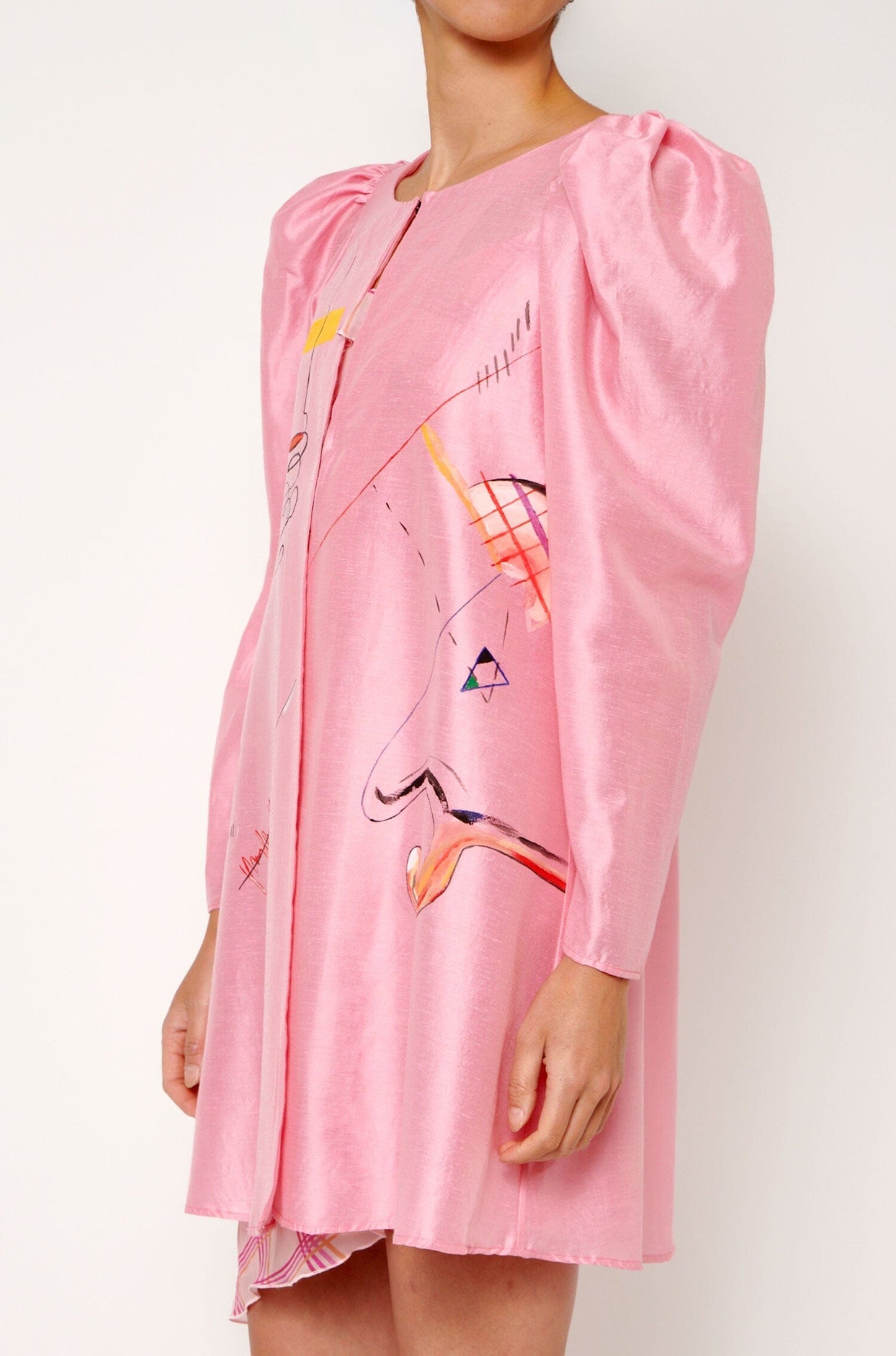 Blusón rosa pintado Shirts & blouses Luciana Estudio 