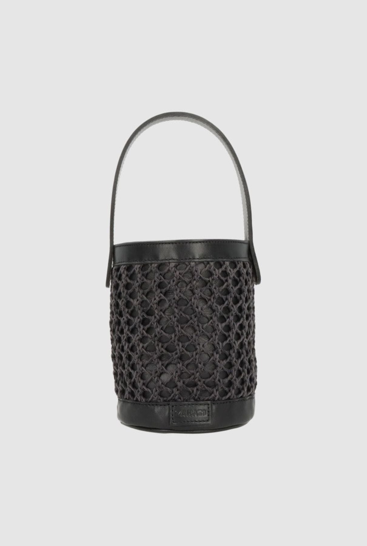 Bolso cubo Zig Zag negro + negro Zahati 