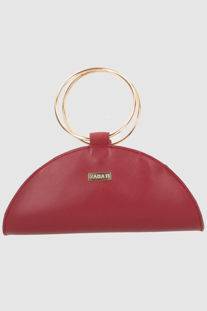 Bolso Moon Burdeos Mini-piel Bolso Zahati 