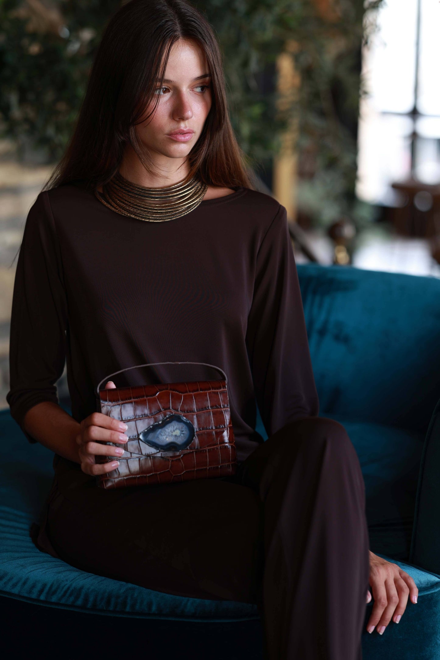 Bolso Ori Coco Marrón Ágata Natural Bags Ecue 