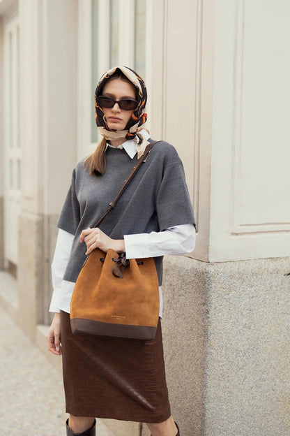 Bolso Telma Caramel Suede Shoulder bags Carnevale Madrid 