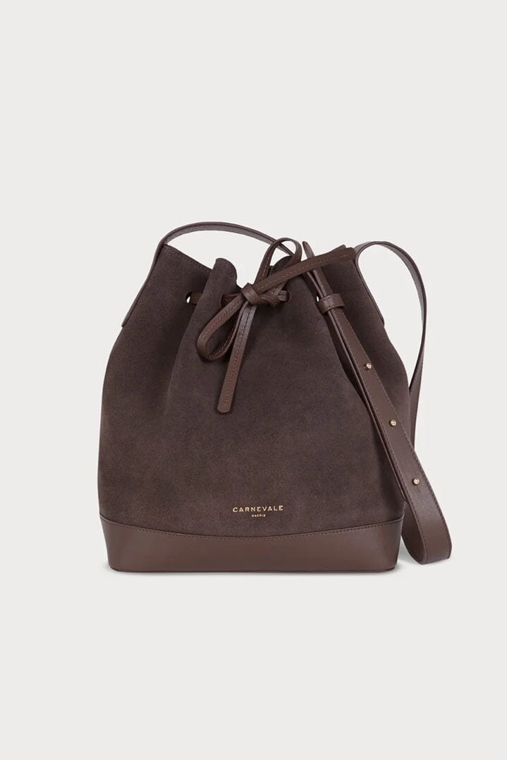 Bolso Telma Chocolate Suede Hand bags Carnevale Madrid 