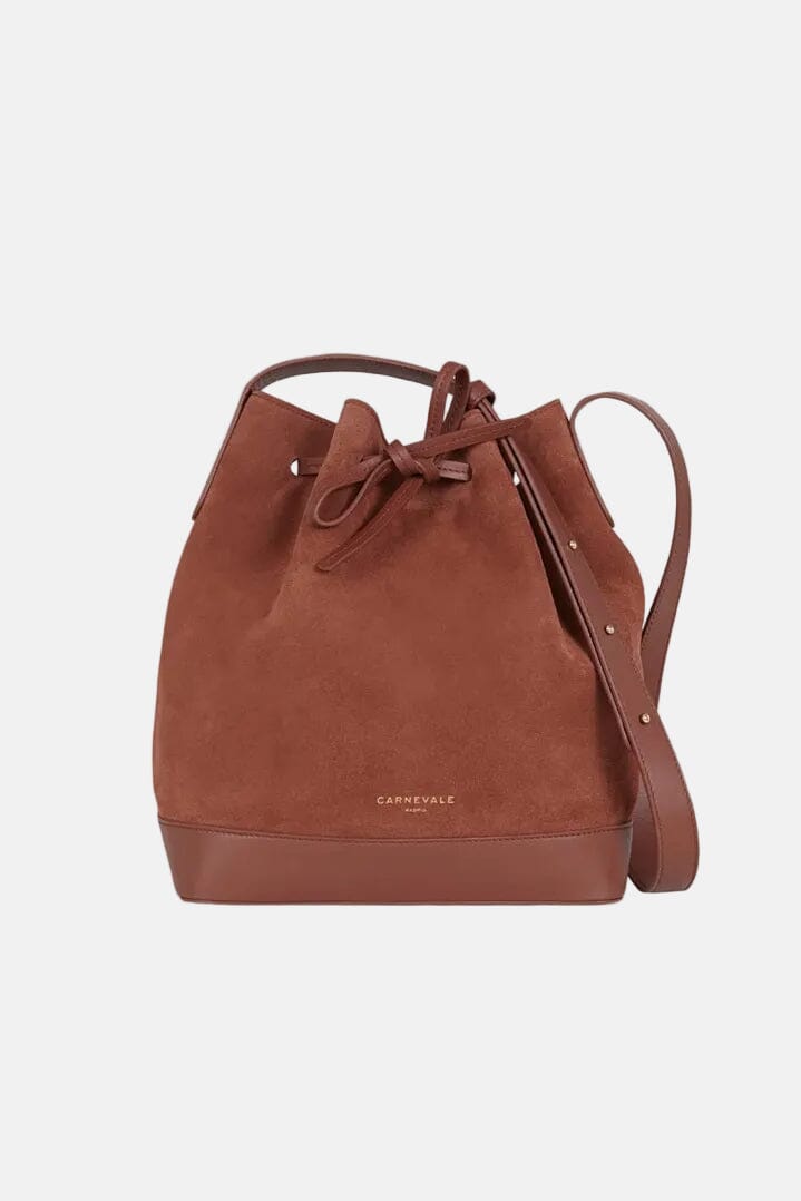 Bolso Telma Cognac Suede Crossbody bags Carnevale Madrid 