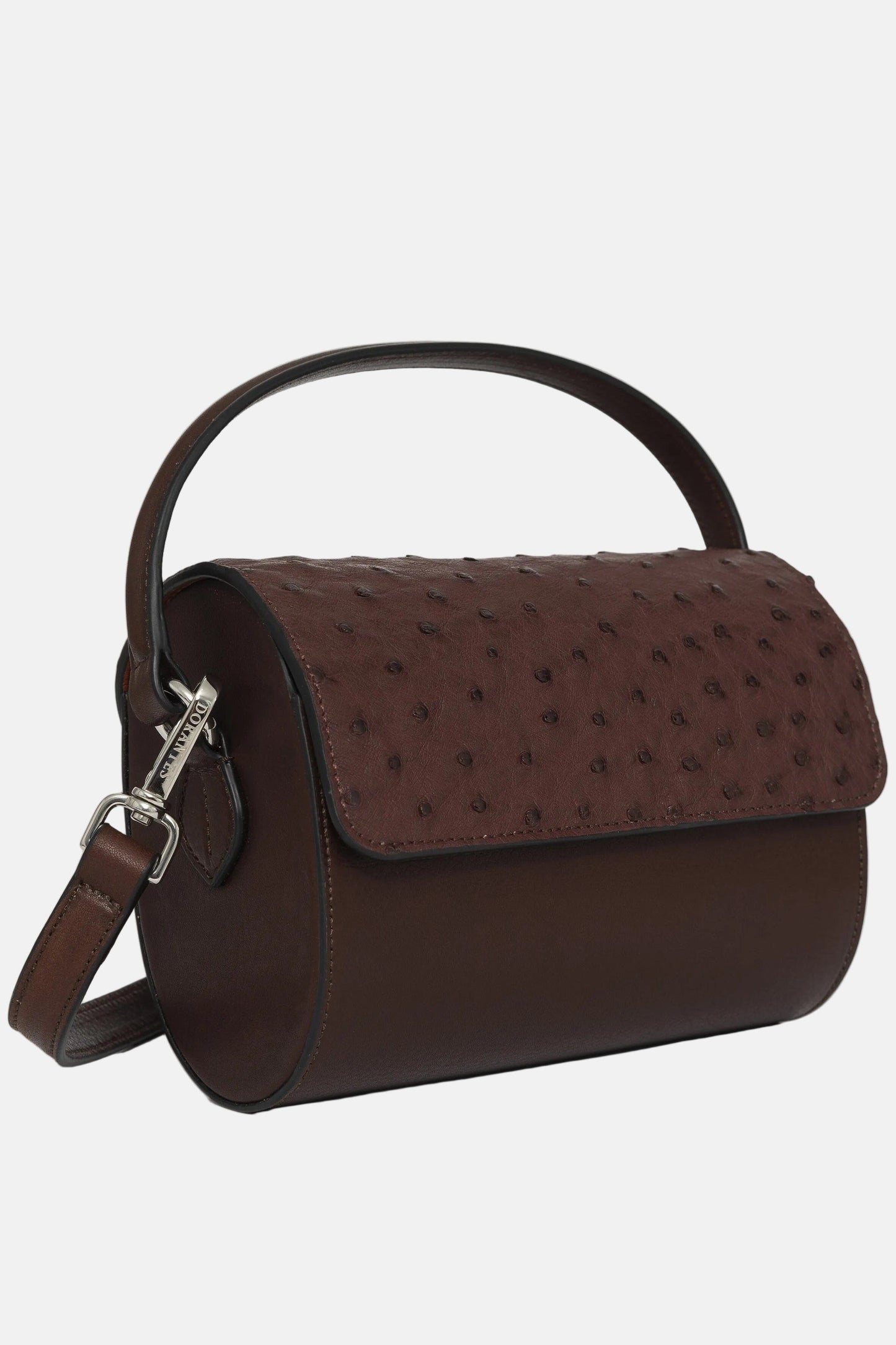 Bolso Violeta avestruz burdeos Mini bags Dorantes Harness 