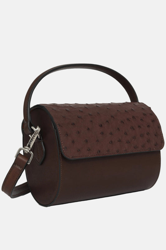 Bolso Violeta avestruz burdeos Mini bags Dorantes Harness 