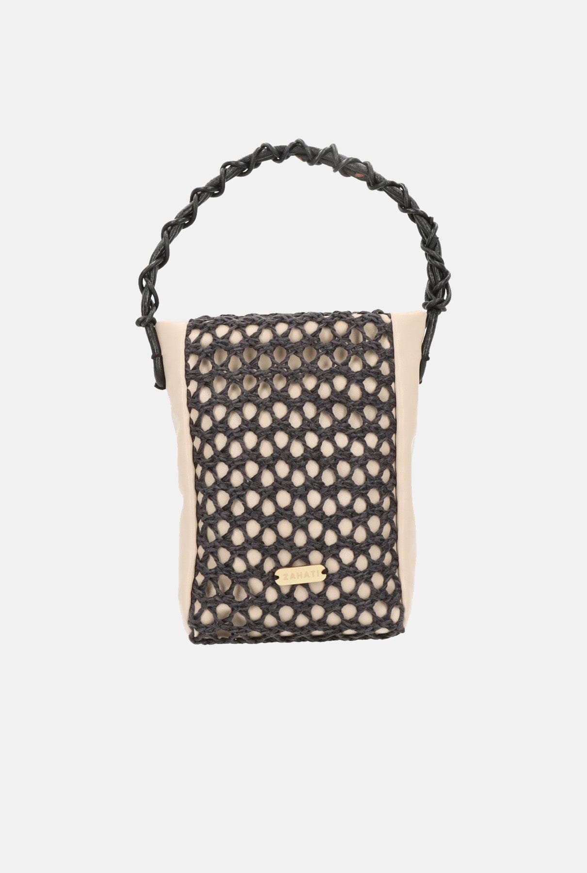 Bolso Zig-zag Champagne + marino Crossbody bags Zahati 