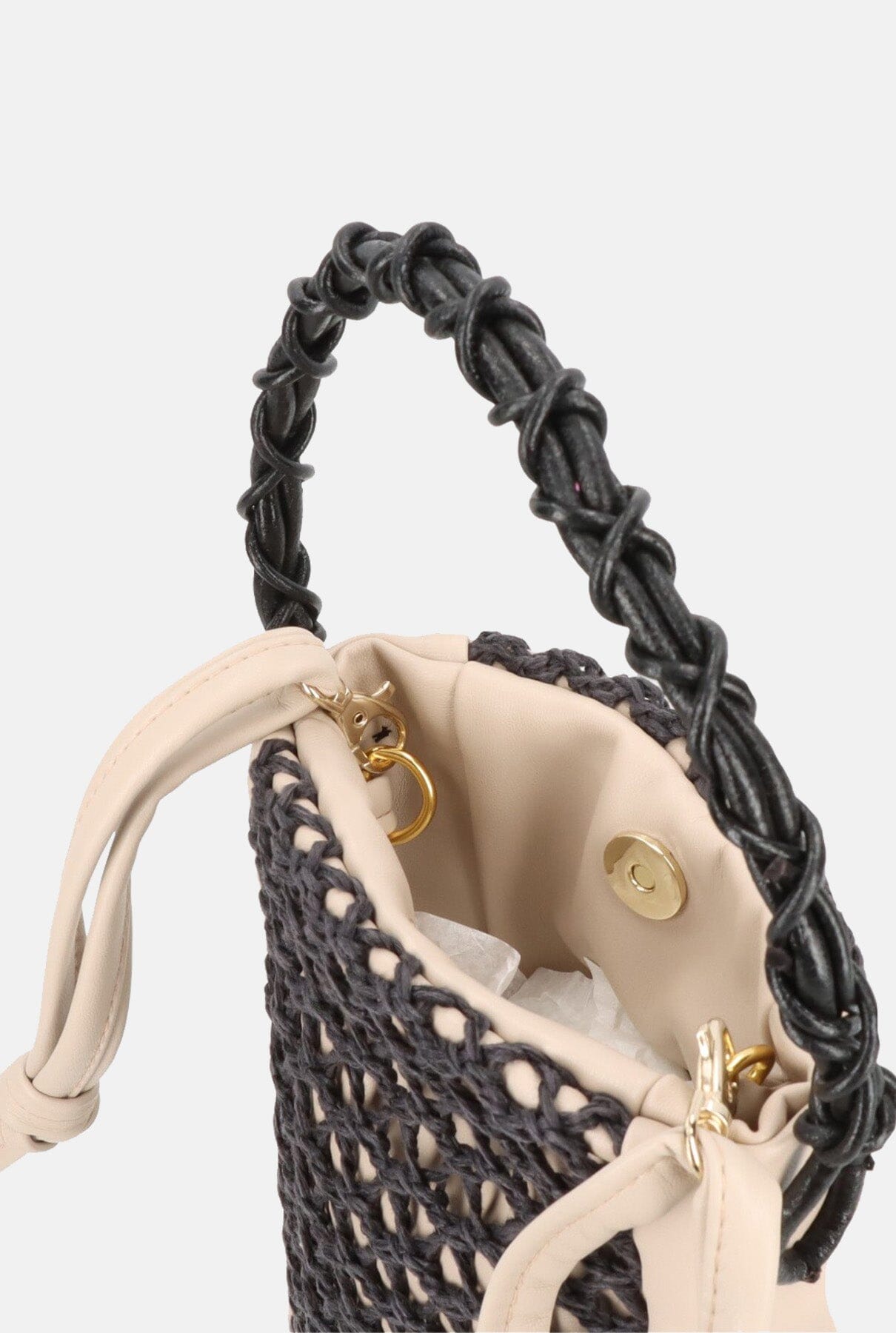 Bolso Zig-zag Champagne + marino Crossbody bags Zahati 