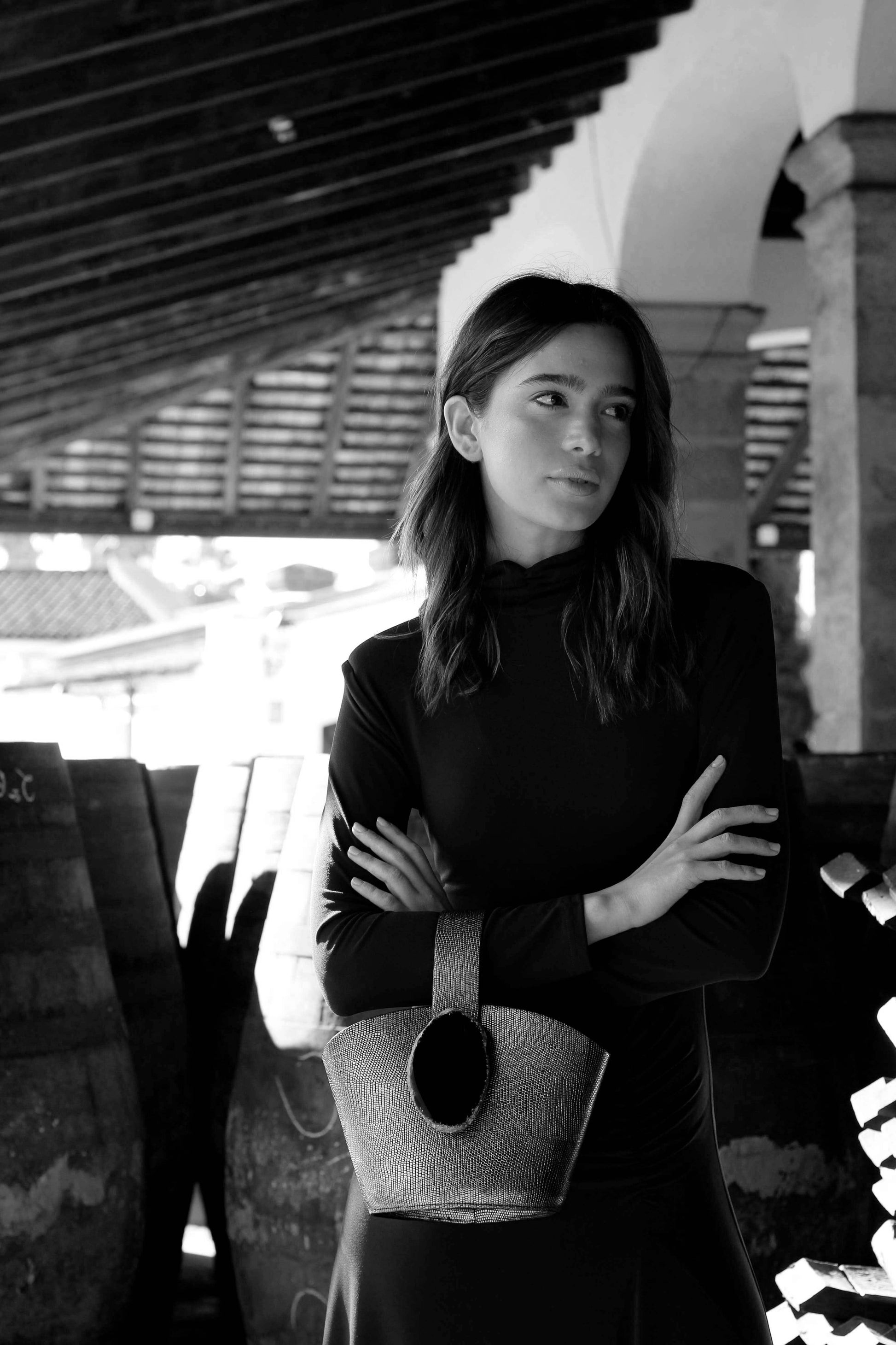 Bolso Zoe Grabado Dorado Ágata Natural BOLSOS Ecue 