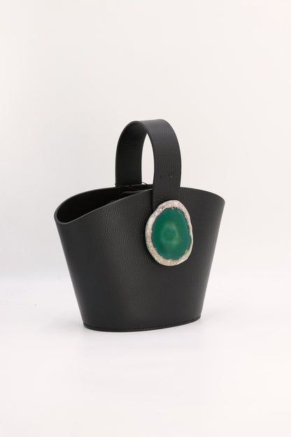 Bolso Zoe Negro Ágata Verde Bags Ecue 