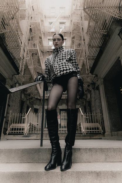 Bomber Valentina joya pata de gallo Jackets Julise Magon 