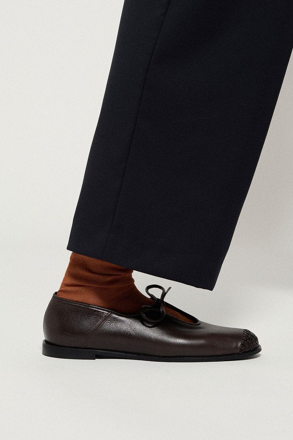 BORAGO MARRON OSCURO Flat shoes Naguisa 