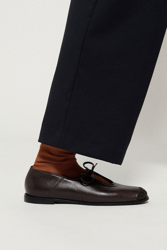 BORAGO MARRON OSCURO Flat shoes Naguisa 