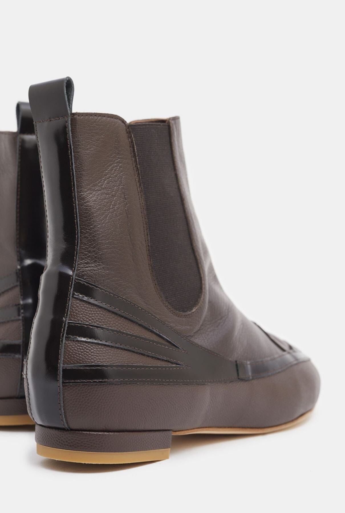 Botín AURORA negro y marrón Booties Di Bella Garcia 