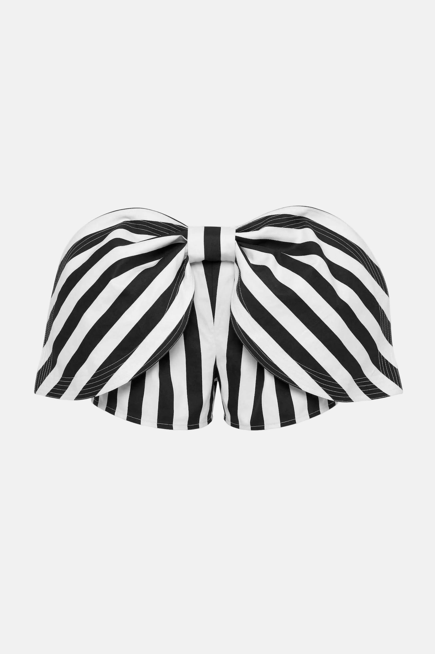Bow B&W Stripes Shorts Short PALOMO SPAIN 