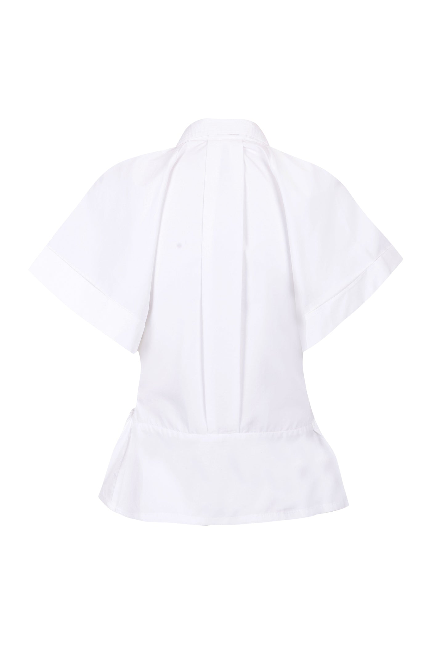 Bow Structured White Shirt Shirts & Tops PALOMO SPAIN 