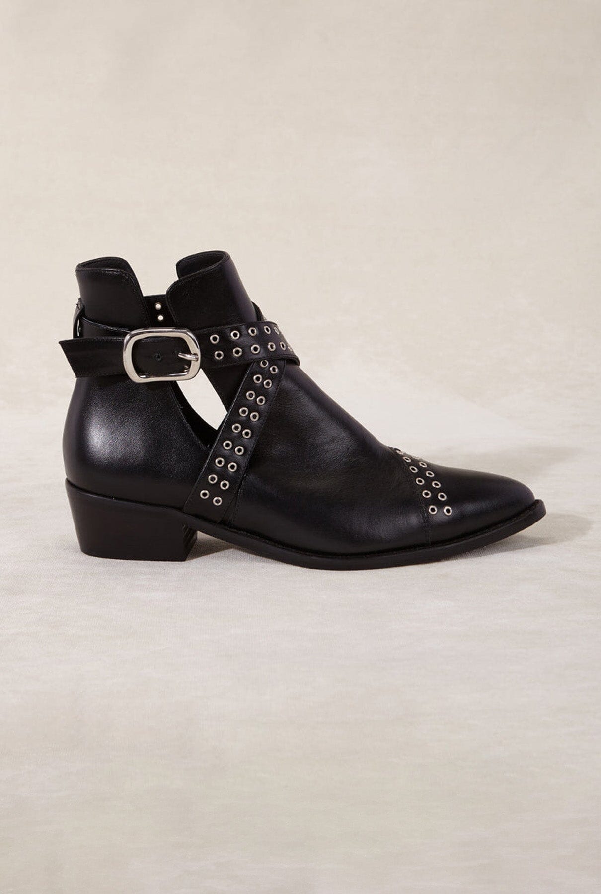 BOWIE NEGRO 4CM Boots Micuir 