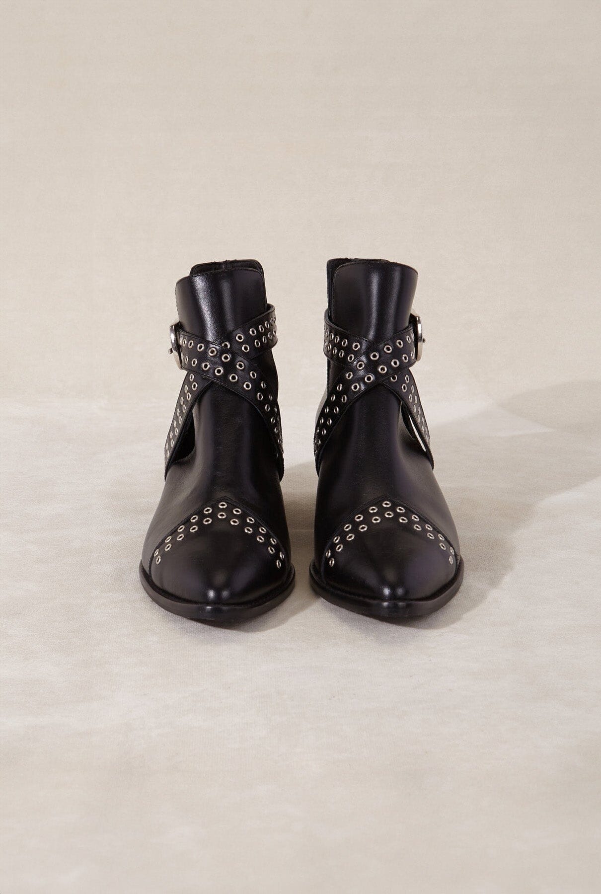 BOWIE NEGRO 4CM Boots Micuir 