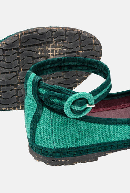 Bracelet Green Flat shoes Flabelus 