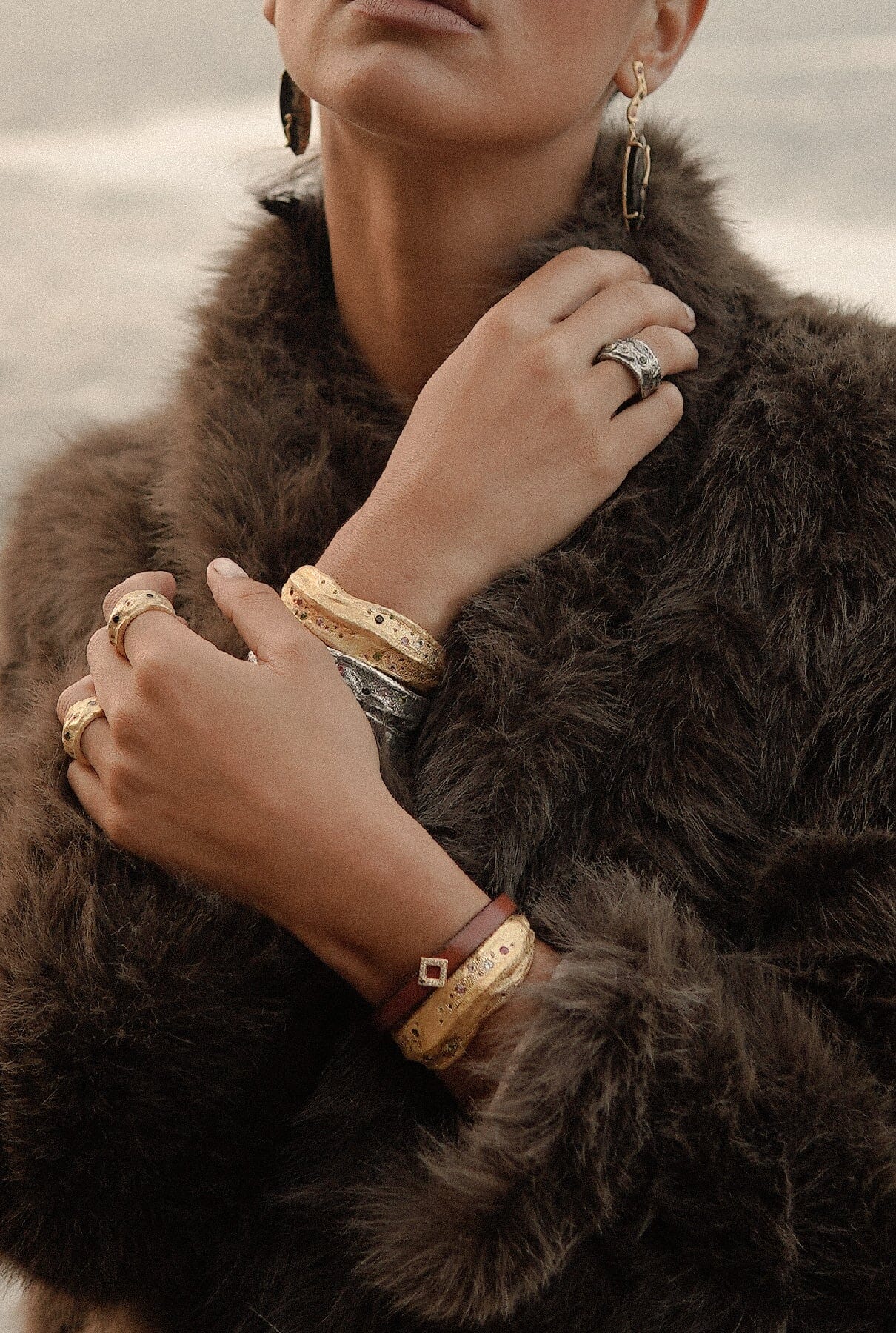 Brazalete Dune Oro Bracelets Clara & Beth 