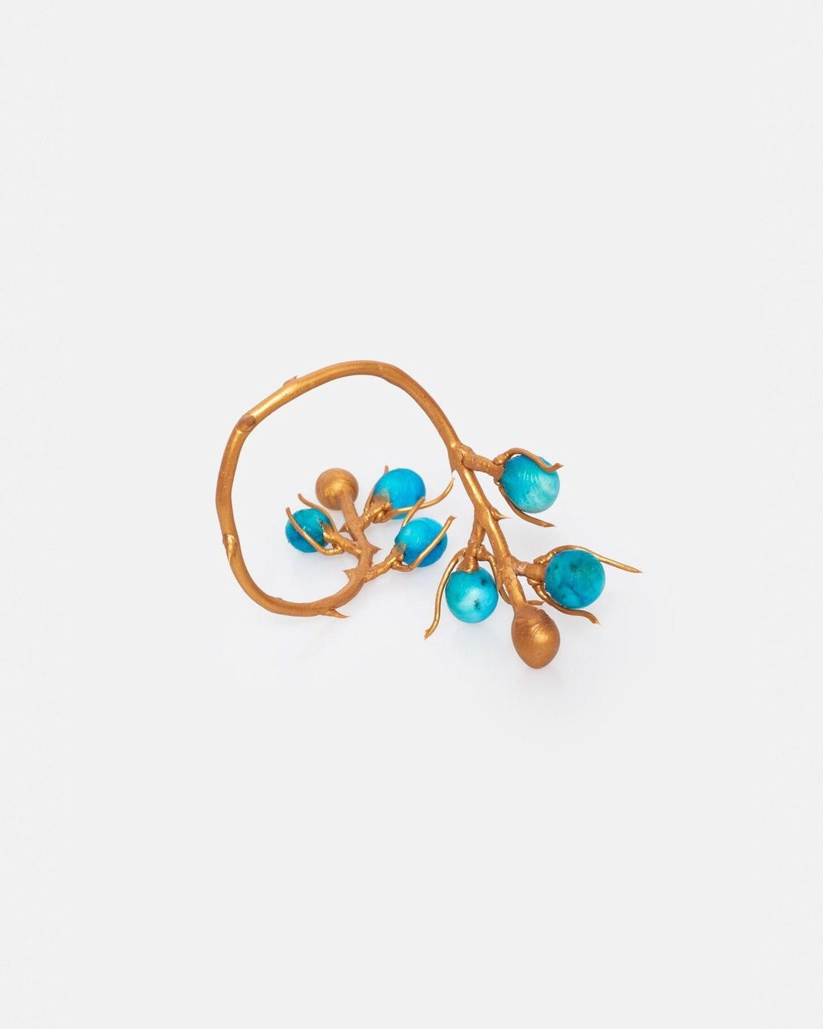 Brazalete Rama y Frutos Azul Bracelets Joaquin Blanco 