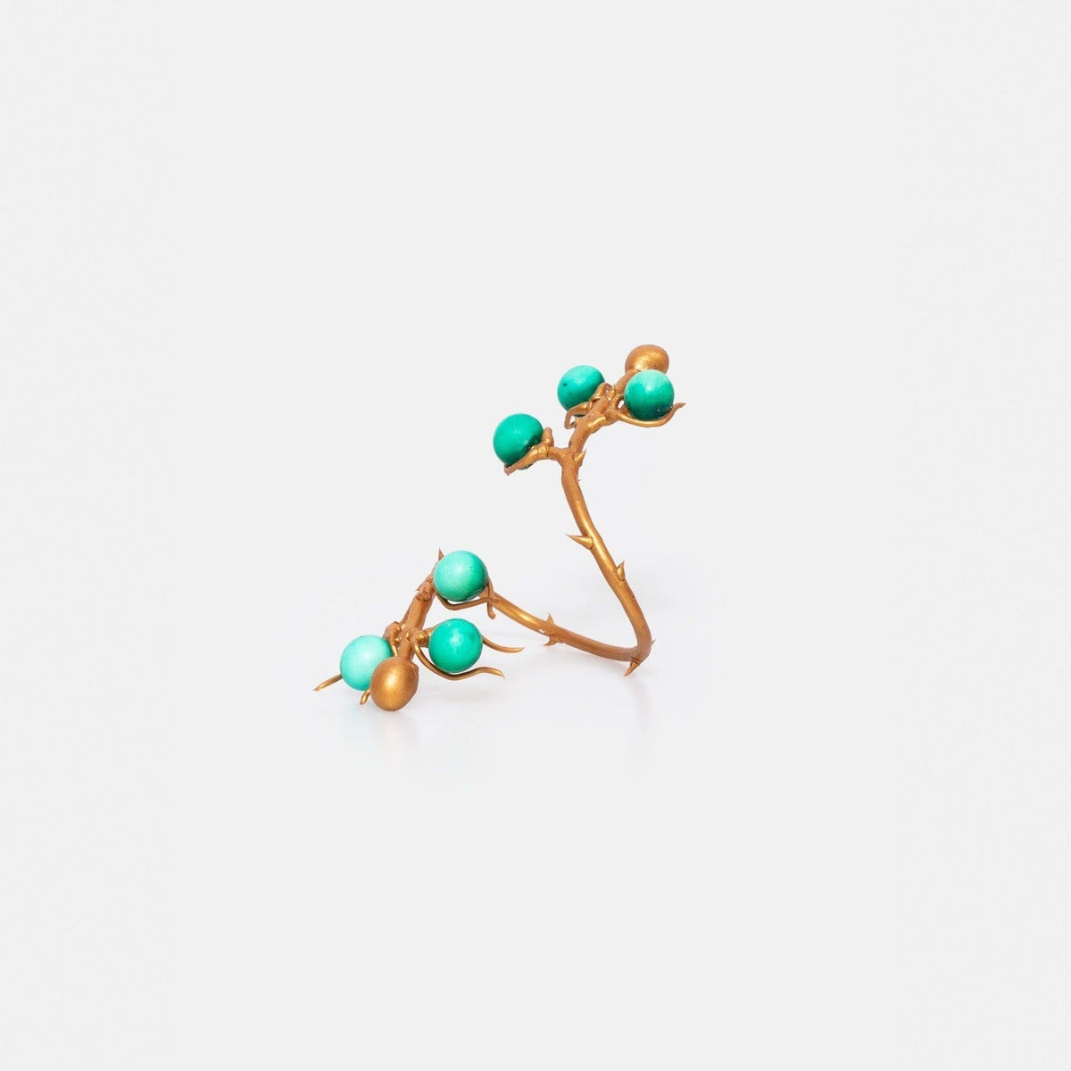 Brazalete Rama y Frutos Verde Bracelets Joaquin Blanco 