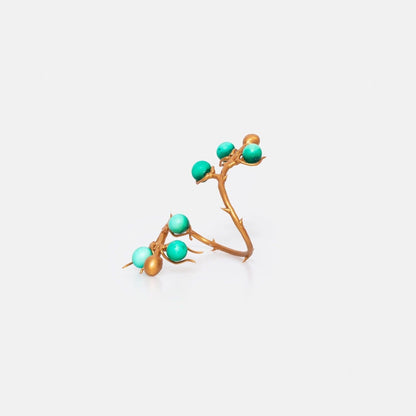 Brazalete Rama y Frutos Verde Bracelets Joaquin Blanco 