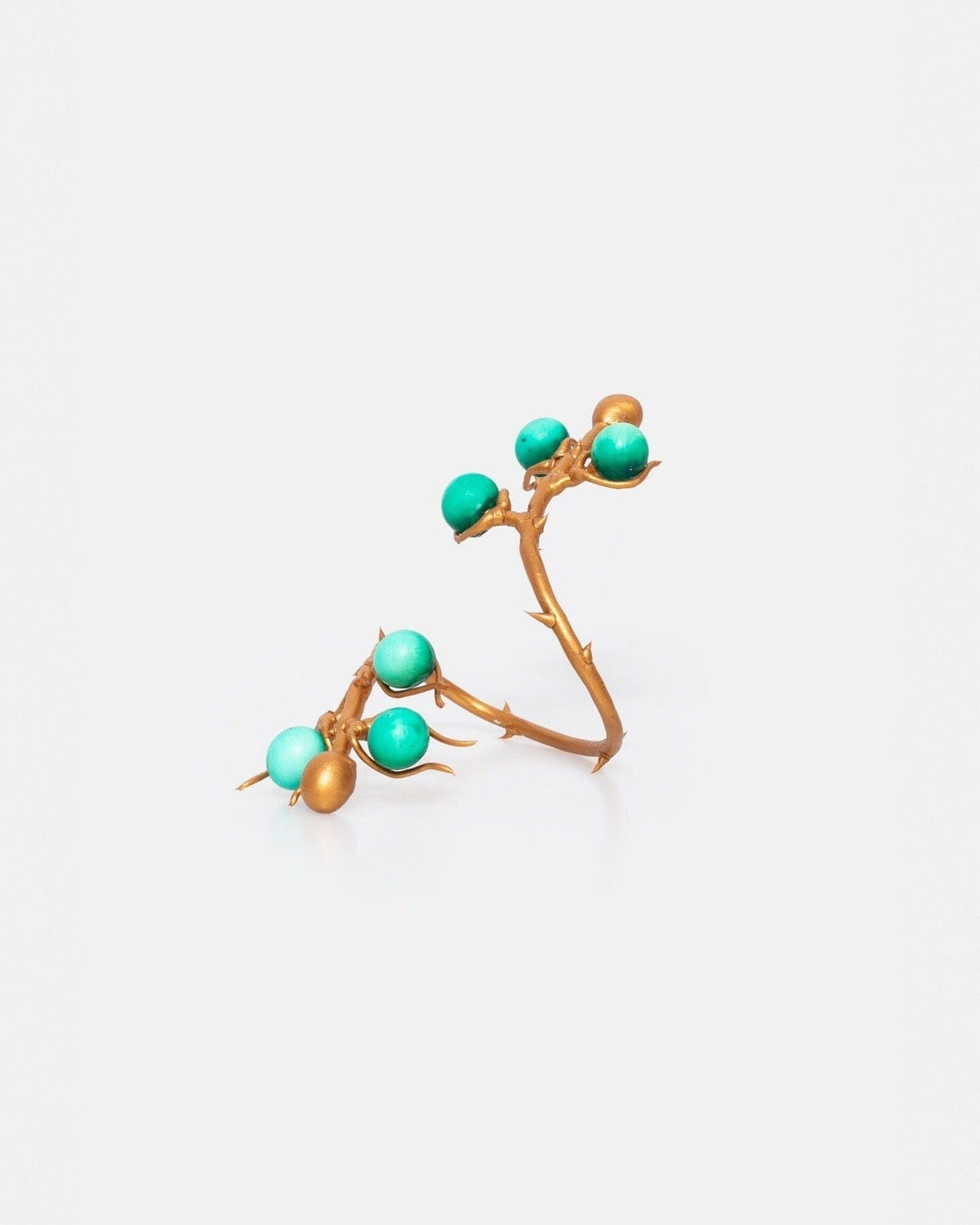 Brazalete Rama y Frutos Verde Bracelets Joaquin Blanco 